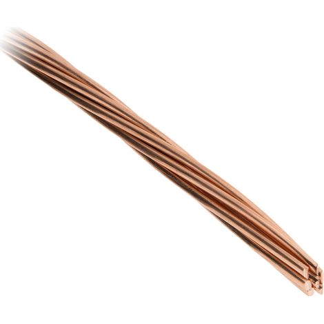Zenitech – Câble en cuivre pour mise à la terre 100m – Section 25mm² – Conductivité optimale pour installations électriques professionnelles