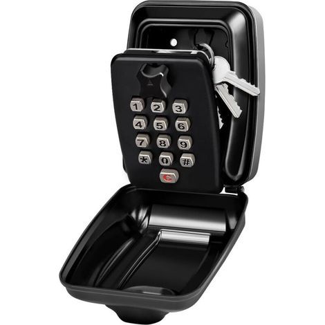 Secure Outdoor Key Box, Large Wall-Mounted Key Box with 12-Digit Code, Waterproof and Rustproof, Ultra-Robust Digital Key Safe for Home, Factory, Garage (1/5)