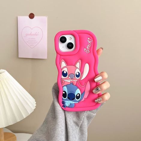 Coque en silicone Stitch - Rose rouge iPhone 13 iPhone 13 Rose rouge (1/2)