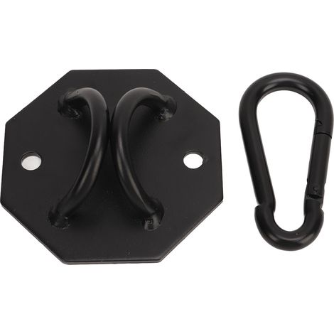 Kit de fixation murale pour hamac avec anneaux de suspension, vis et vis incluses, idéal pour le camping, les voyages et l'entraînement en extérieur. (1/5)