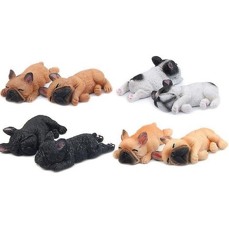Autocollant magnétique pour réfrigérateur Chien endormi mignon Bouledogue français Mini jouet aimanté Décoration Kaesi (1/5)