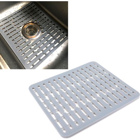Tapis d'évier multifonctionnel en silicone, antidérapant, créatif, isolant thermique et égouttoir, accessoires de cuisine
