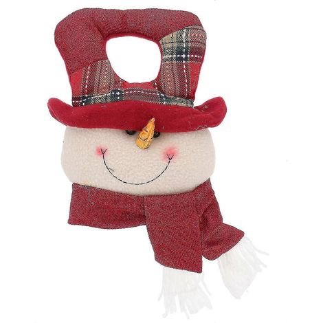 Décoration de porte bonhomme de neige pour Noël, ornement pour les loisirs créatifs et les décorations festives (1 pièce) yu (1/5)
