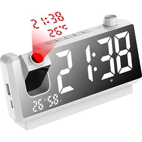 Réveil à projection avec écran LED HD - Horloges à projection intelligentes A (1/5)