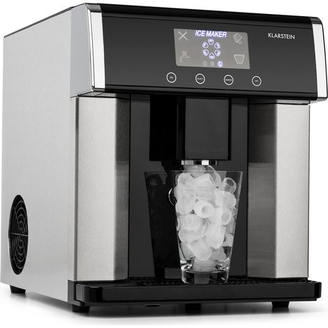 Eiszeit Machine à glaçons 10 à 15kg /24h 3 tailles de cubes - inox arg (1/5)