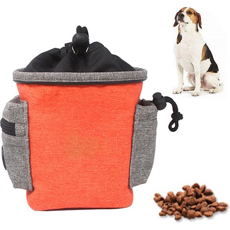 Sac À Friandises Pour Chien - Avec Distributeur De Sacs Pour Déchets - Ceinture Réglable Et Clip Ceinture - Polyester Résistant - 1 Pièce (1/5)
