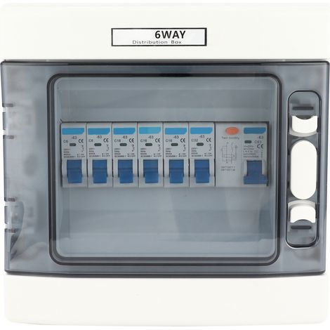 Disjoncteur Différentiel 63A 30mA RCD 6MCB SEGEU 6 Voies Style UE 230/400V (1/5)