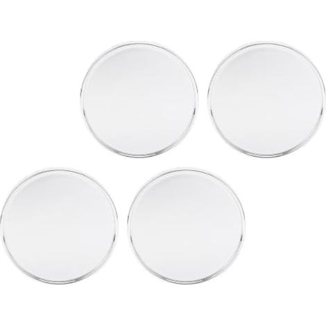 Jeu de 4 caches-moyeux de roue 54 mm x 51 mm, pièces de rechange (électroplaqué) (1/4)
