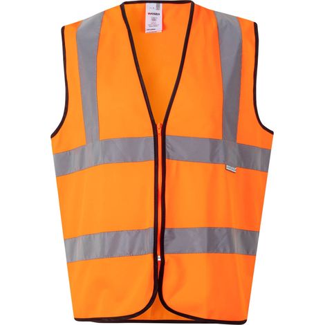 Chaleco Profesional Alta Visibilidad NARANJA FLÚOR M