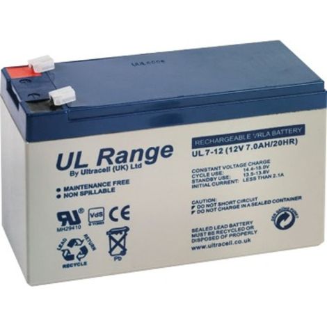 Batterie rechargeable 12V 7A pour automatisme – Tension 12 VDC – Compatible avec systèmes Sewosy – Vendu par 1 (1/3)