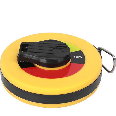 Mètre ruban en fibre de verre de 10 m pour mesures sur site, outil de mesure souple pour levés topographiques de bâtiments