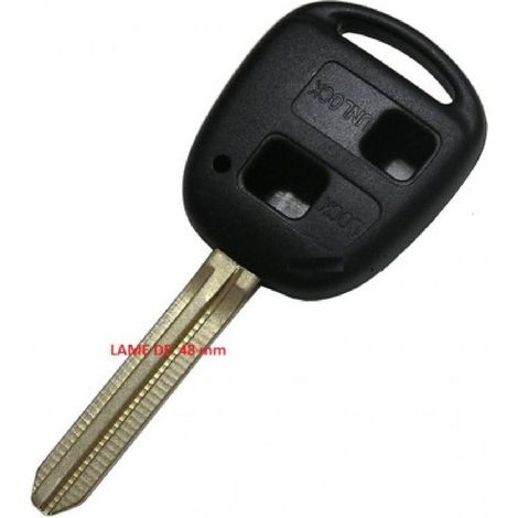 TOY22 - Coque et lame compatible avec Toyota 2 boutons