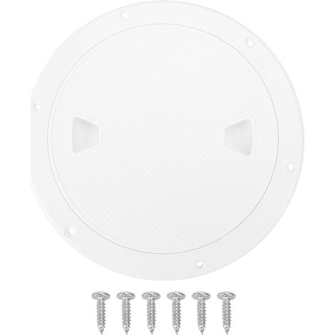 Ortviai Trappe de Couvercle d'Inspection Marine Antidérapante Détachable en ABS Blanc 20 cm (8 po) pour Bateau et Yacht (1/5)