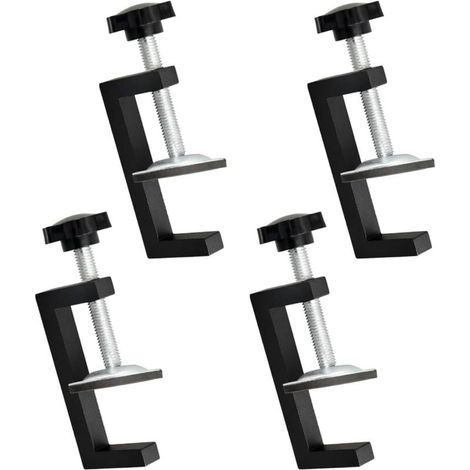 4-teiliges verstellbares G-Klemmen-Set, G-Klemme für Bürotische, verstellbare G-Klemmen, Klemmen-Set zum Befestigen von Holz, Tischen und Möbeln (1/4)