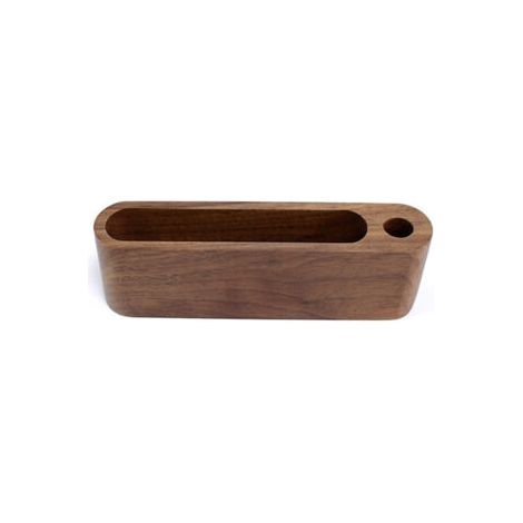 BUNTHAUS Support de Cartes de Visite,Présentoir de Carte de Visite,Bois Carte de Visite Professionnelle Organisateur,Avec Porte Stylo,pour le Travail de Bureau, Cartes de Visite et Cartes de Vœux(noye (1/5)