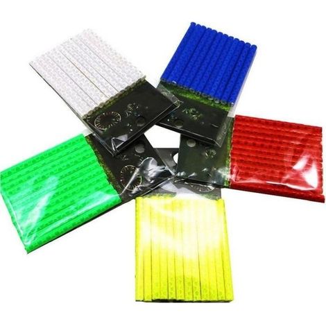 Vélo Rayon Réflecteur Vélo Jante Clip Réfléchissant Vélo Cycle Roue Rayons Réflecteurs Clip Tube 60 pcs (1/4)