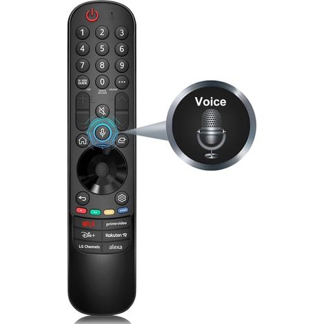 Control remoto por voz para televisores LG, reemplaza los controles remotos originales LG MR20GA, MR21GA, MR22GA y MR23GA (1/5)