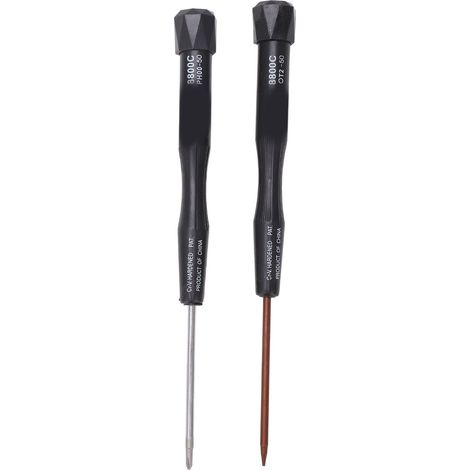 Jeu de tournevis de précision 2 pièces, outil de démontage pour réparation 8800C-F, embouts interchangeables, pratique pour bricolage et électronique. (1/5)