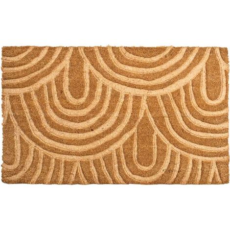 Felpudo de fibra prensado marron 43x73 (1/5)