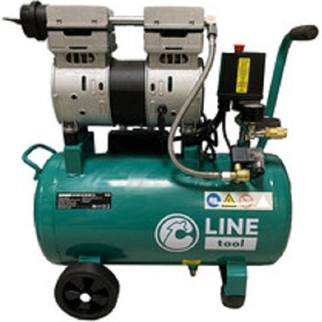 C COMPRESSORE OILLESS 24L 1HP 8 BAR SILENTAIRC-24
