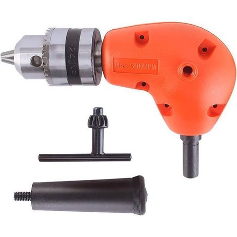 Tête Adaptateur de Perceuse Visseuse Mandrin angle droit 90°