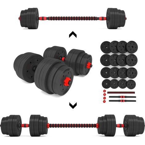 40 kg verstellbares Langhantel- und Kurzhantelset für das Heim-Fitnessstudio