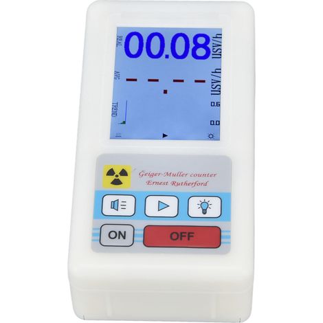Compteur Geiger BR-6 - Détecteur de radioactivité multifonctionnel à lecture facile pour les rayonnements nucléaires et électromagnétiques (1/5)