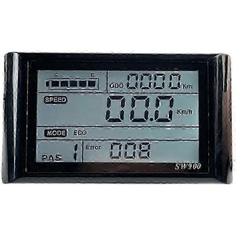 Vélo électrique SW900, écran LCD 24-72 V, compteur de vitesse étanche, enregistreur de vitesse (1/5)