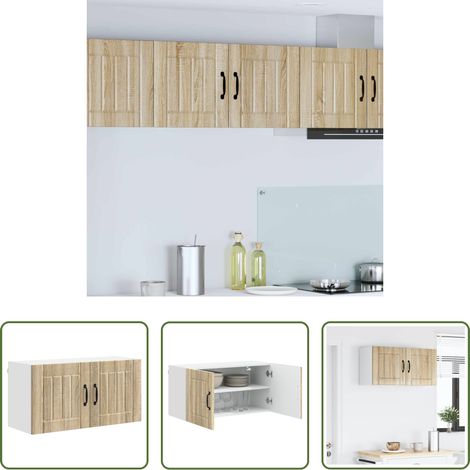 Holzschrank -  Küchenschrank Sonoma-Eiche 80 x 31 x 40 cm Holzwerkstoff (1/5)