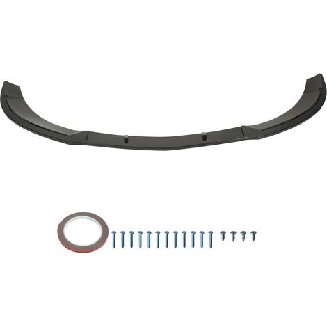 Diffuseur de pare-chocs avant en 3 sections et aileron de lèvre pour Mercedes-Benz Classe CLA C117 AMG-LINE CLA45 2013-2015, texture fibre de carbone. (1/5)