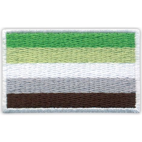 Parche con la bandera del orgullo arromántico - Adhesivo termoadhesivo - Parche/insignia/emblema bordado