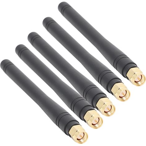 Antenne omnidirectionnelle GSM étanche à gain élevé, 5 pièces, connecteur SMA mâle droit. (1/5)