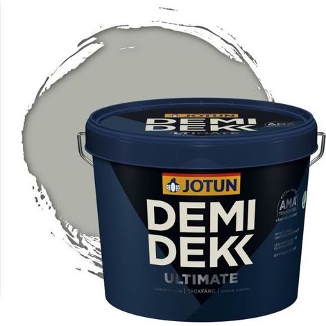 JOTUN - Peinture Bois, Lasure Opaque pour Extérieur et Intérieur Satinée - DEMI DEKK ULTIMATE - RAL 7038 - Gris Agate - 3L (1/2)
