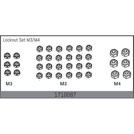 Locknut Set M3/M4