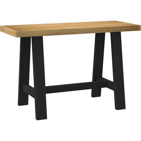 Desk NOAIN A-Shaped Legs 120x50x75 cm Solid Wood Pine vidaXL