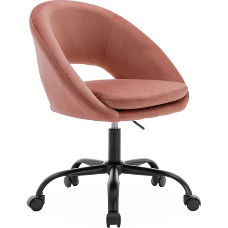 sweeek - Bürostuhl mit Rollen und Samtbezug