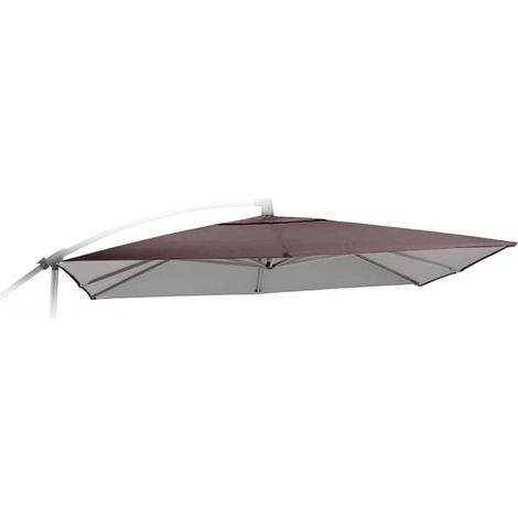 Ersatzschirm für Ampelschirm Gartenschirm Sonnenschirm 2,5x2,5 Shadow Brown