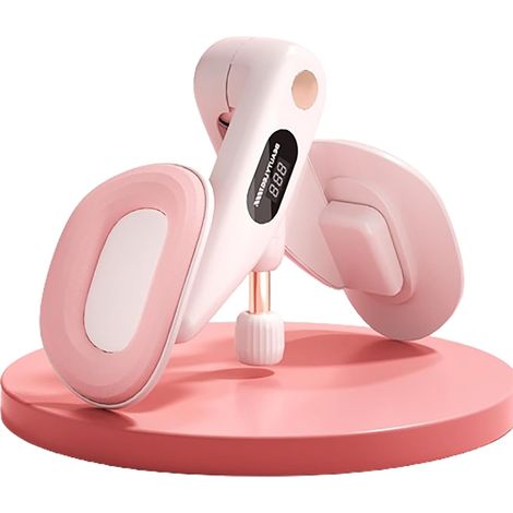 Moldeador de piernas color macaron, moldeador de muslos, dispositivo para ejercitar la parte interna del muslo, productos unisex para el entrenamiento de Kegel (rosa) (1/5)