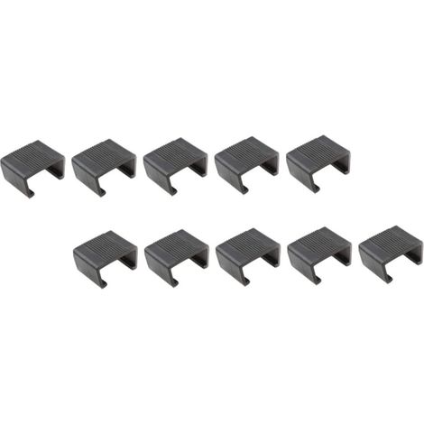 Pinces pour Meubles en Osier 10 Pièces en Plastique Noir Ensemble Modulable et Canapé D’angle, Usage Extérieur, Résistance à Chaleur, Clips de Fixation (1/5)