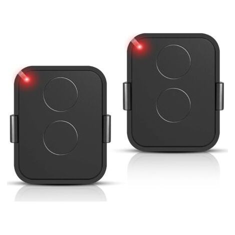 Set di 2 Telecomandi Compatibili con Nice Era ONE2/ON2E/ON4E/ON1E, 433,92 MHz, Telecomando per Cancello da Garage, Rolling Code, 2 Canali (Nero) (1/4)