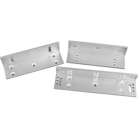 Serrure magnétique 180kg haute sécurité, finition élégante avec supports Z et L pour portes de bureaux, hôtels et bâtiments professionnels. (1/5)