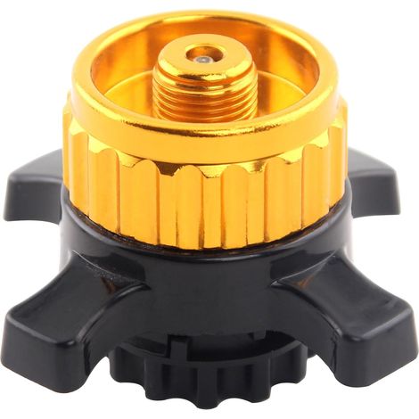 Adaptateur camping-stove – Baïonnette vers filetage 7/16" UNF – Compatible cartouche Easy-Click/CV – Antifuite (Or) (1/5)