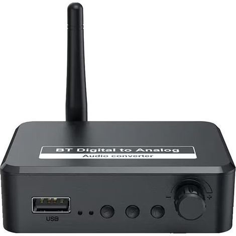 Récepteur Bluetooth 5.3 - Sorties SPDIF / Optique / RCA - Pour chaîne audio et home cinéma - Noir (1/5)