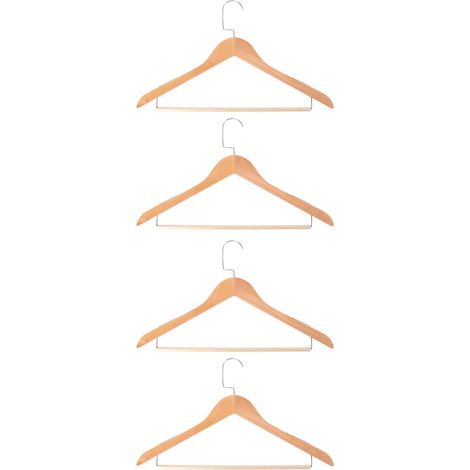 Cintre Mariage Bois Massif 4 Pièces Design Élégant Robe Costume (1/5)