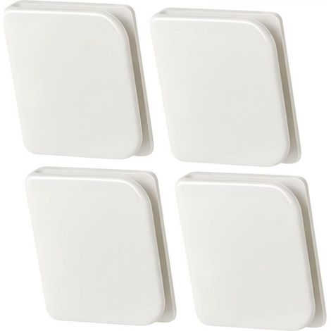 Set mit 4 Duschvorhangclips, selbstklebende Duschvorhangclips zur Befestigung von Duschvorhängen und Fenstervorhängen