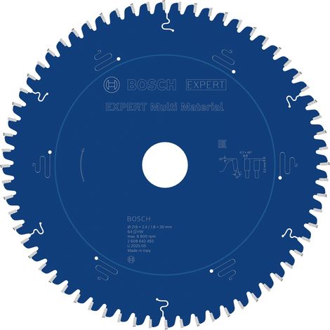 Bosch Professional Expert for Multi Material circular saw blade (216 x 30 x 2.4 mm, 64 teeth, circular saw accessories) (1/5)