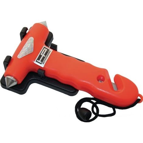 Martillo  de emergencia  robusto  Ku.L150xB95xH27mm  G.0,19kg  naranja  - 10659 (1/4)