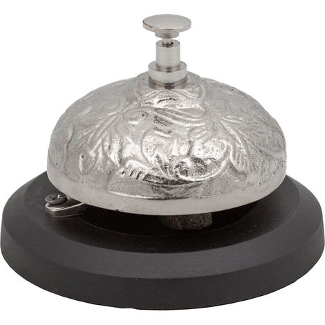 Timbre metal plateado d13 cm (1/5)