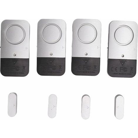Sicherheitstüralarm, 120 dB Fenster- und Türalarm, 4 Sets für Hotels