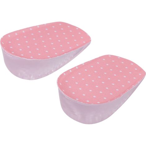 Semelle intérieure en gel silicone 3.5cm, coussinet de talon rose pour rehausseur de taille, soutien de la voûte plantaire orthopédique (1/5)